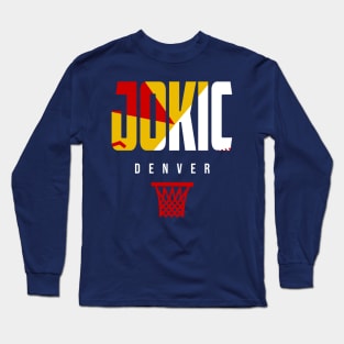 Jokic Denver Basktball Warmup Long Sleeve T-Shirt